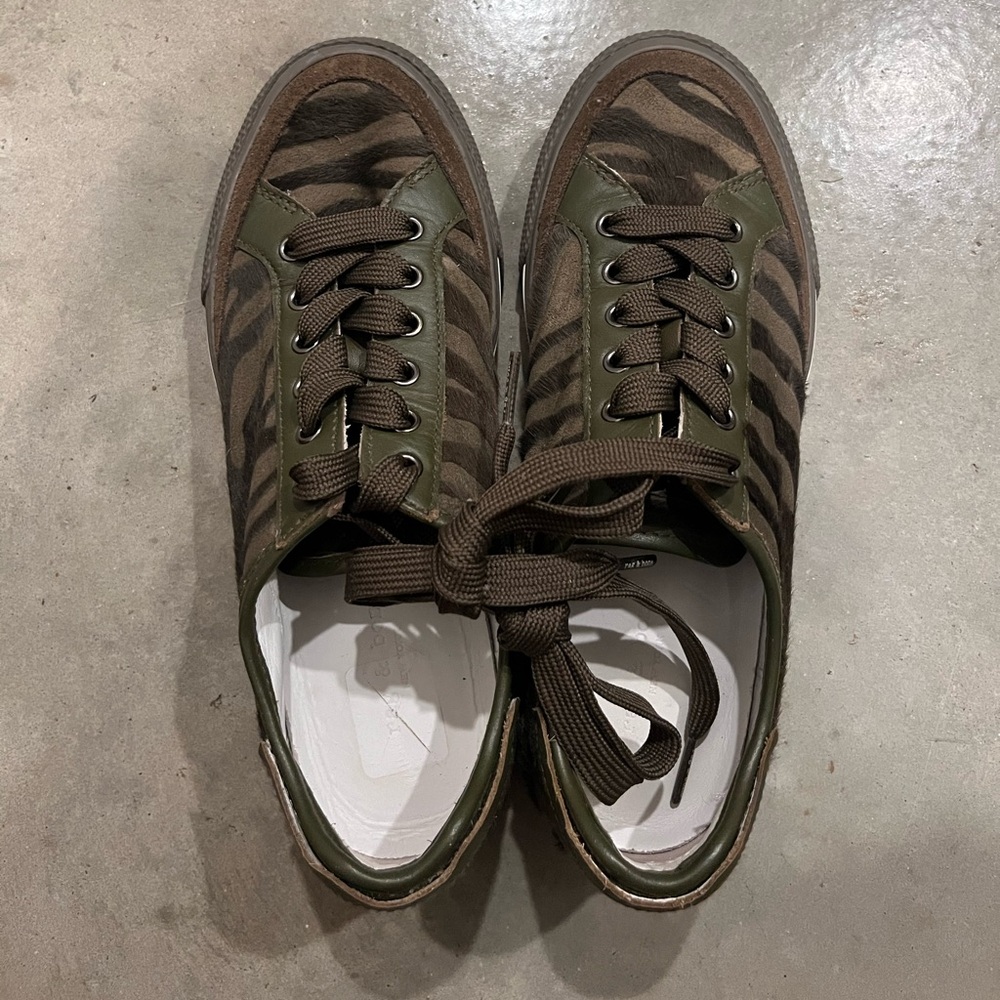 EUC Rag & Bone Calf Hair Sneakers